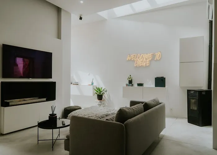 Apartment Luxury Loft With Private Parking Liege