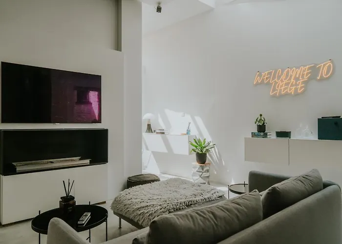Apartment Luxury Loft With Private Parking Liege